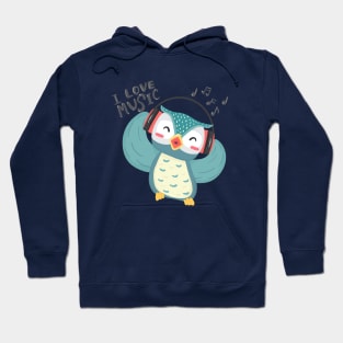 Owl Headphone Music Love Hoodie